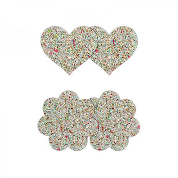 Pretty Pasties Heart & Flower Glow 2 Pair