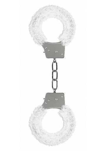 Ouch Beginners Handcuffs Furry White