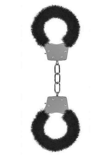 Ouch Pleasure Handcuffs Furry Black
