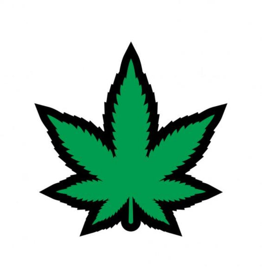 Green Marijuana Leaf Pin (net)
